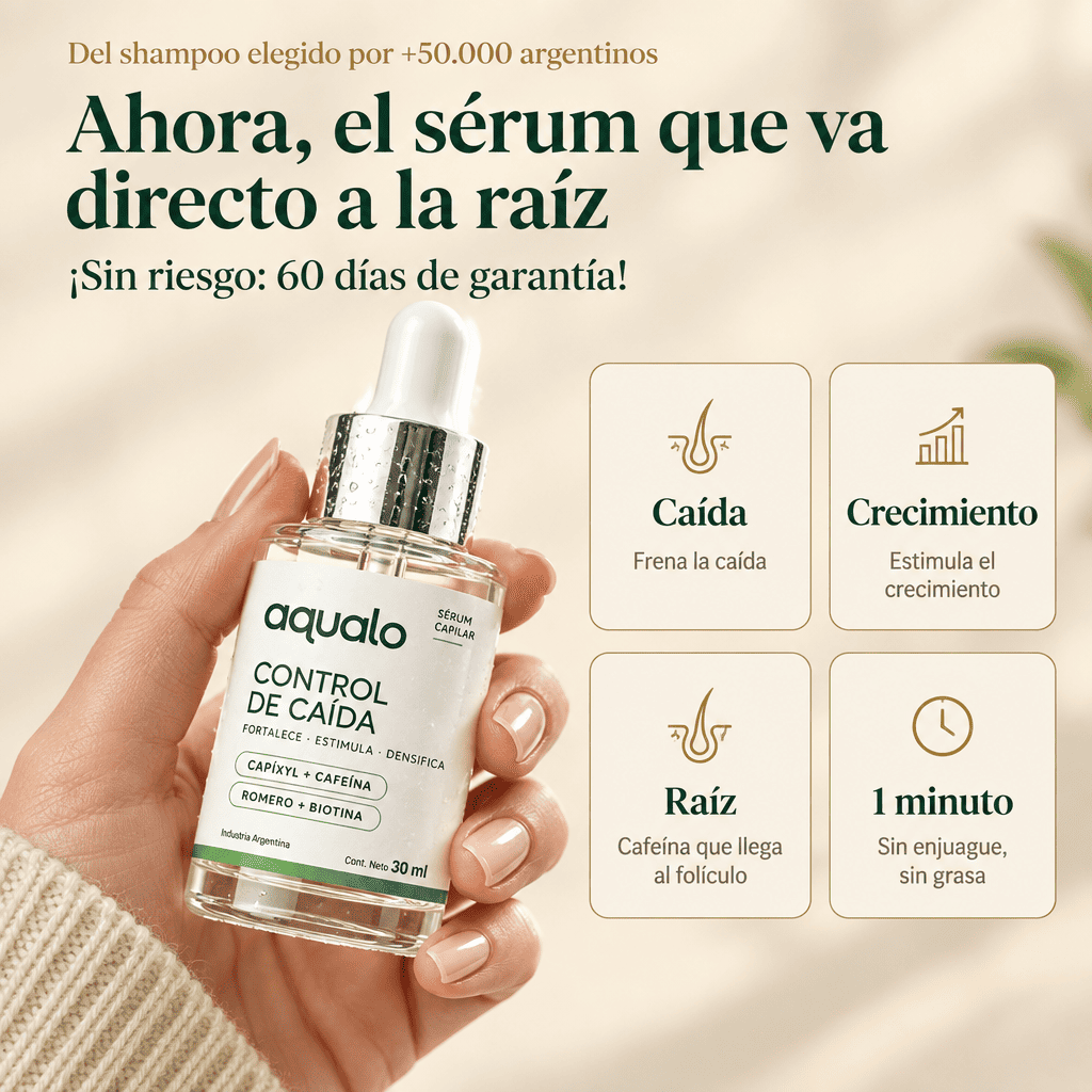 Sérum Anticaída Aqualo | Frena la Caída y Estimula el Crecimiento