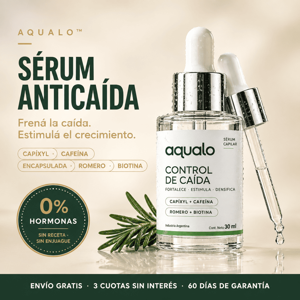 Sérum Anticaída Aqualo | Frena la Caída y Estimula el Crecimiento