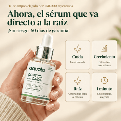 Sérum Anticaída Aqualo | Frena la Caída y Estimula el Crecimiento