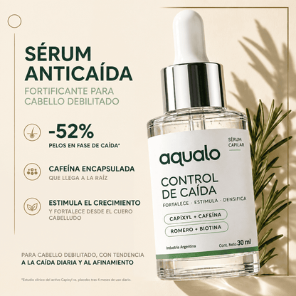 Sérum Anticaída Aqualo | Frena la Caída y Estimula el Crecimiento