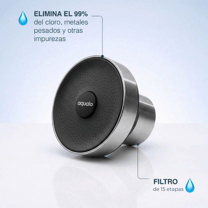 Cabezal de Ducha Aqualo® con Filtro Antisarro