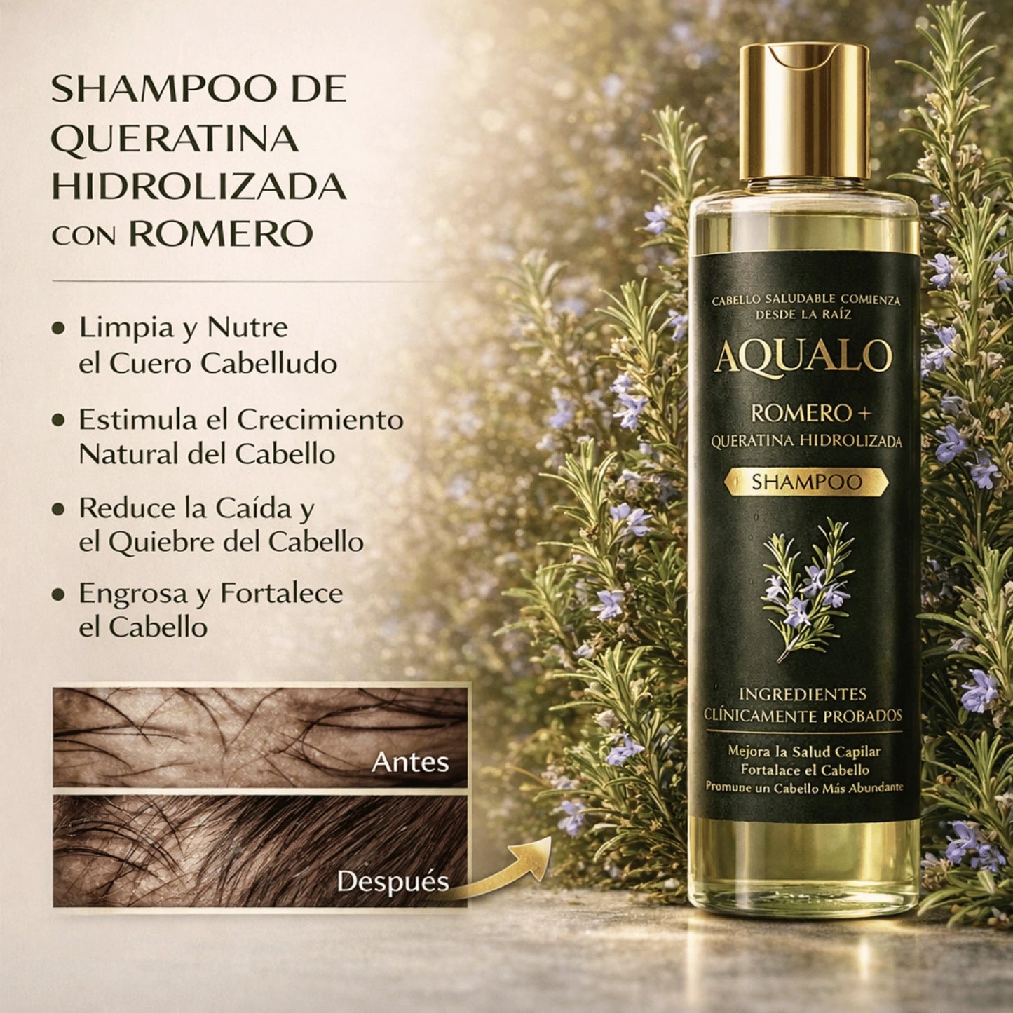 AQUALO™ Shampoo Anticaída y Crecimiento