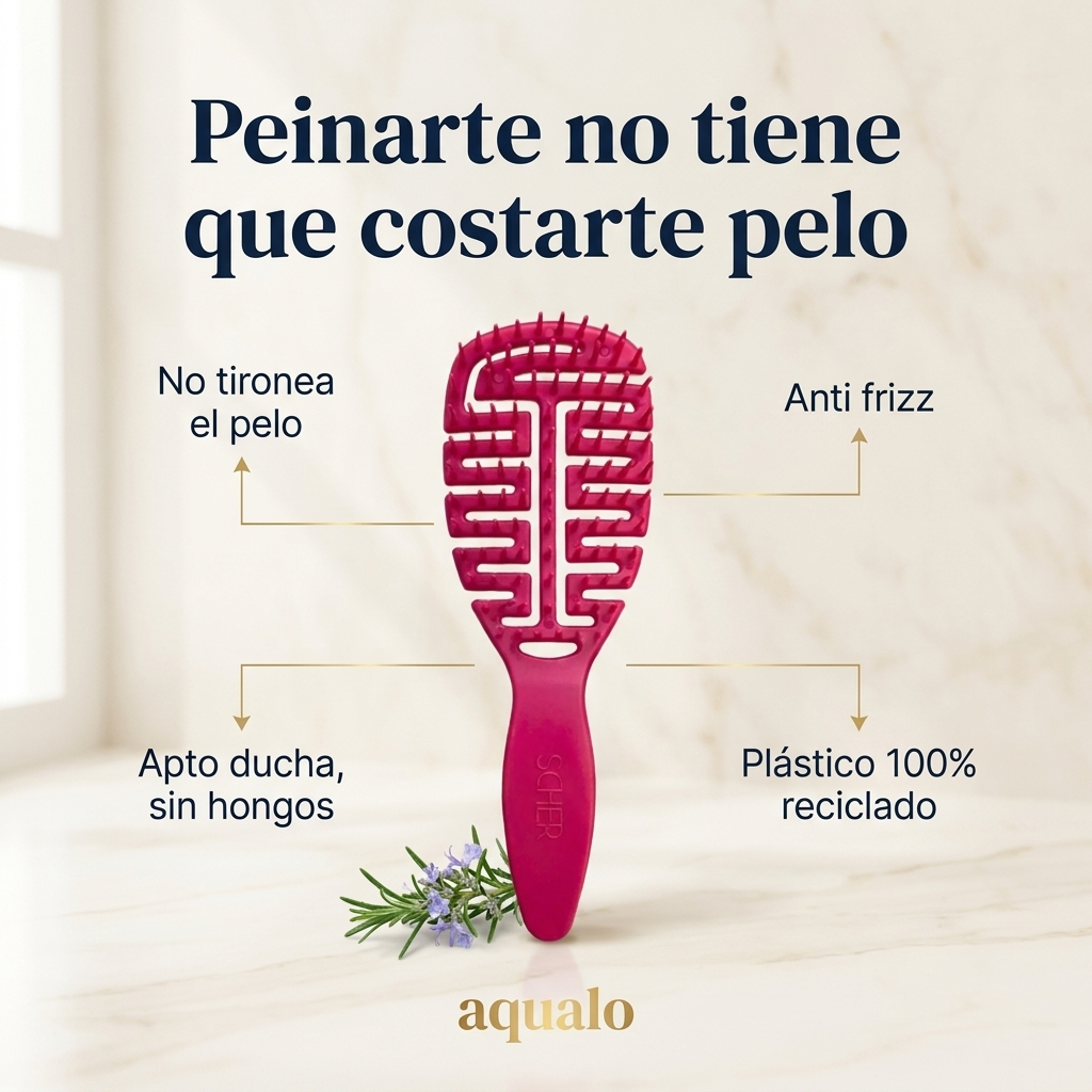 Cepillo Desenredante Flexible Aqualo | Anti Frizz — Apto Ducha